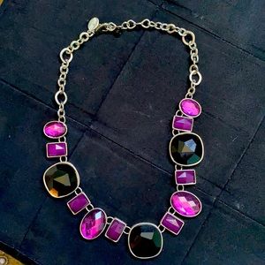 White House Black Market Purple & Black Necklace